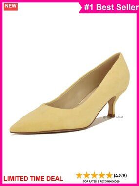 Sisko Pointy Toe Kitten Heel Dress Pumps Suede Slip-On